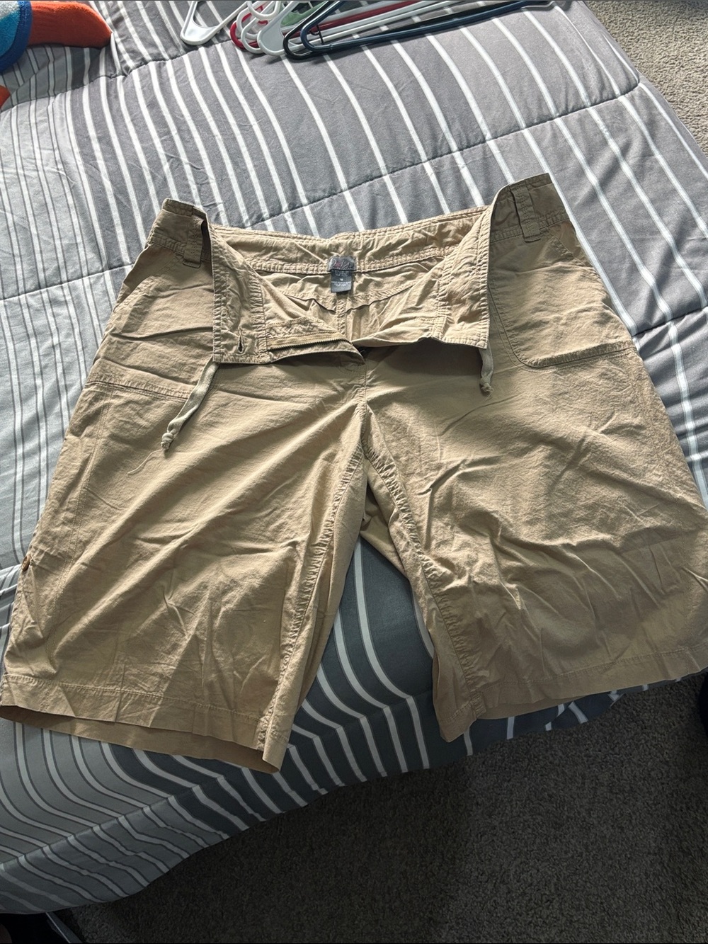 Men's Beige Casual Drawstring Shorts